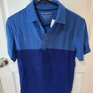 Men’s Blue Polo Shirt (Small) | Banana Republic
